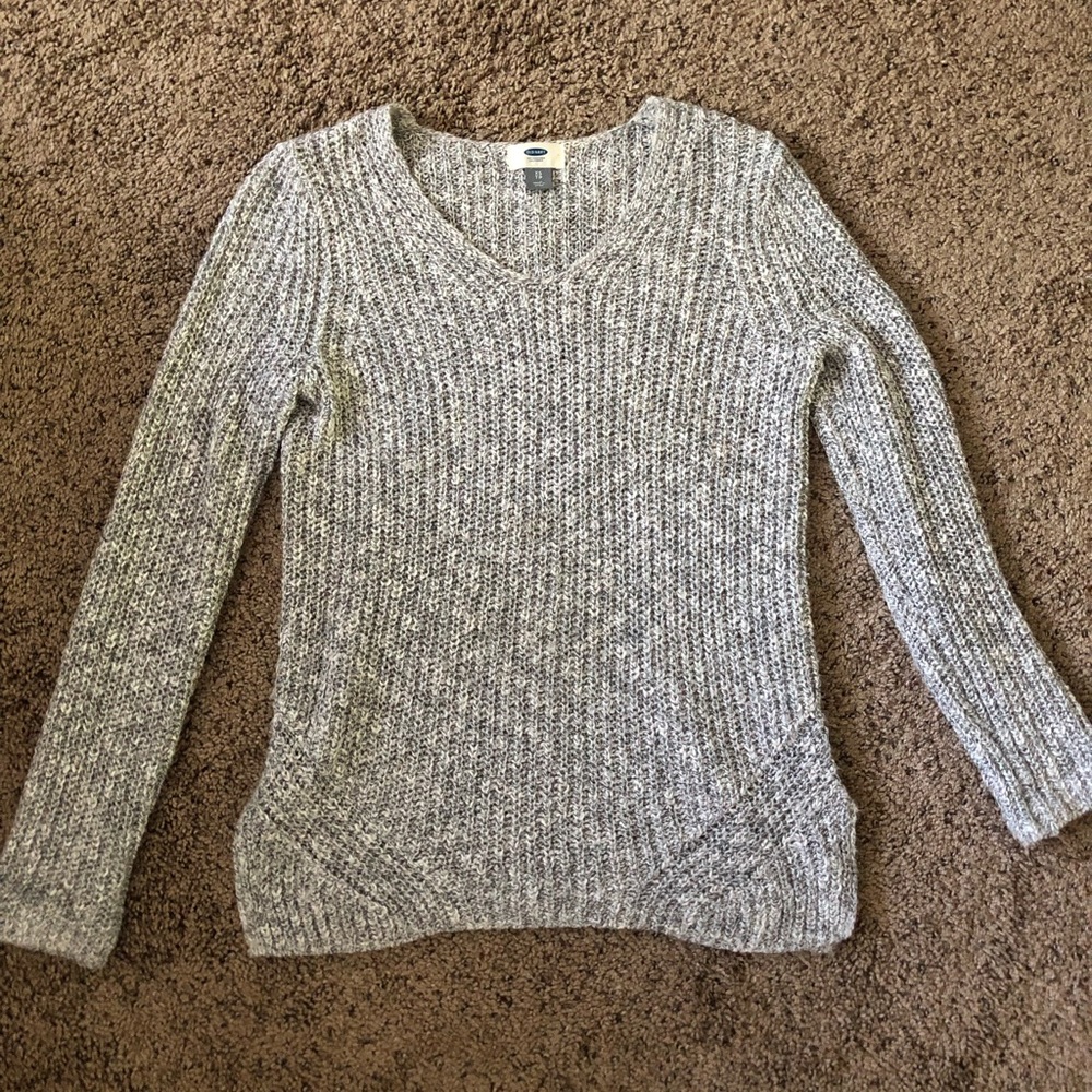 Grey knit sweater